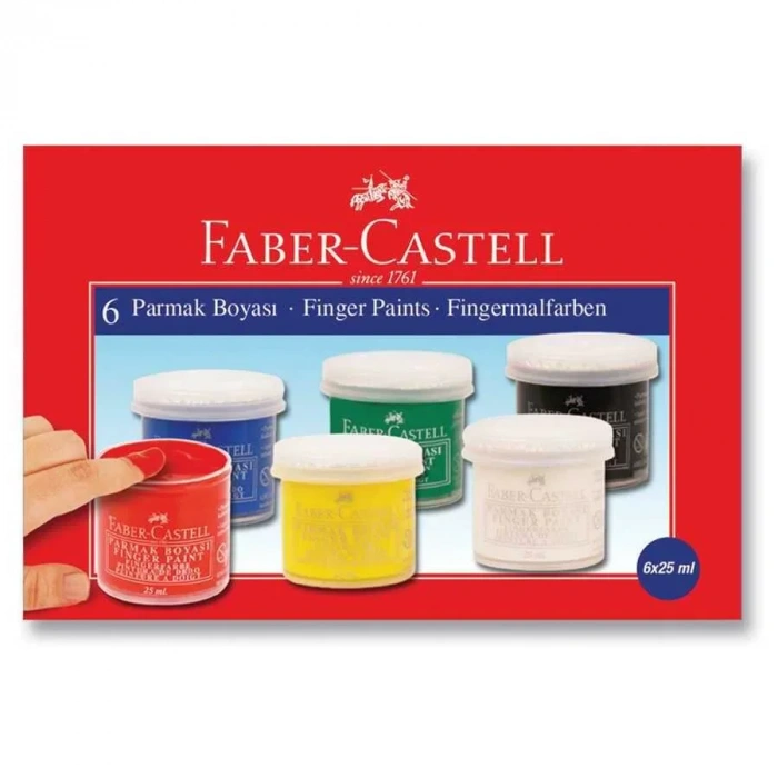 Faber Castell Parmak Boyası 25 Ml X 6lı