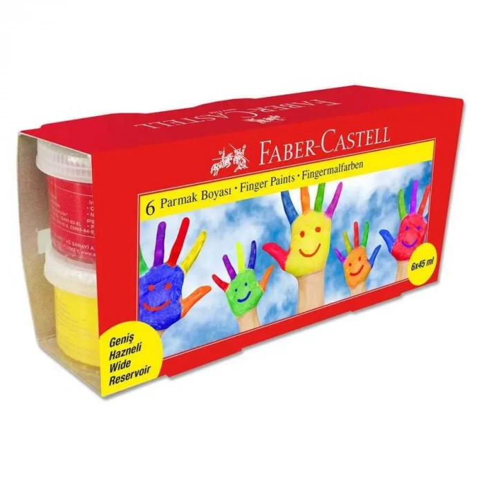Faber Castell Parmak Boyası 45 ml 6lı