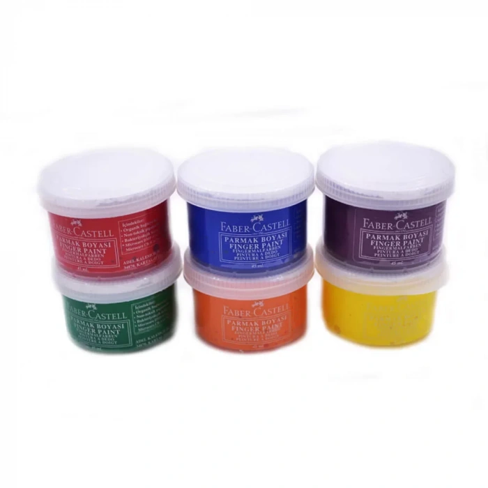 Faber Castell Parmak Boyası 6 Renk 45 Ml 160422