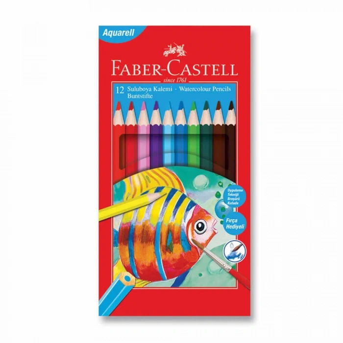 Faber Castell Redline Aquarel Kuru Boya 12li