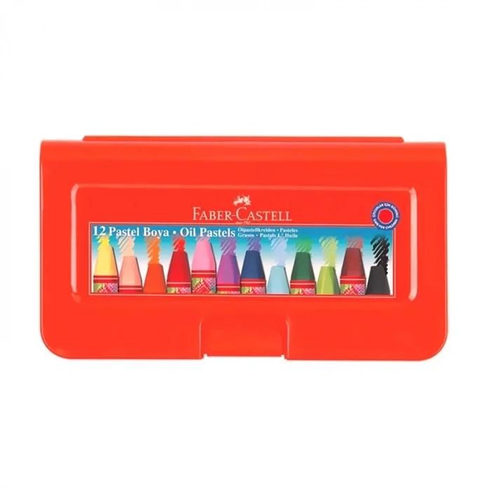 Faber-castell Redline Pastel Boya 12 Renk Plastik Kutu (125112)
