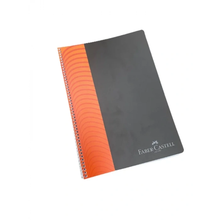 Faber-castell Şeritli Spiralli Defter A4 Çizgili 80 Yaprak (000330)