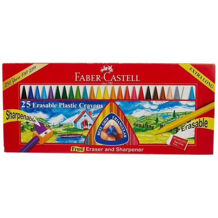 Faber-castell Silinebilir Mum Boya 25 Renk (122725)
