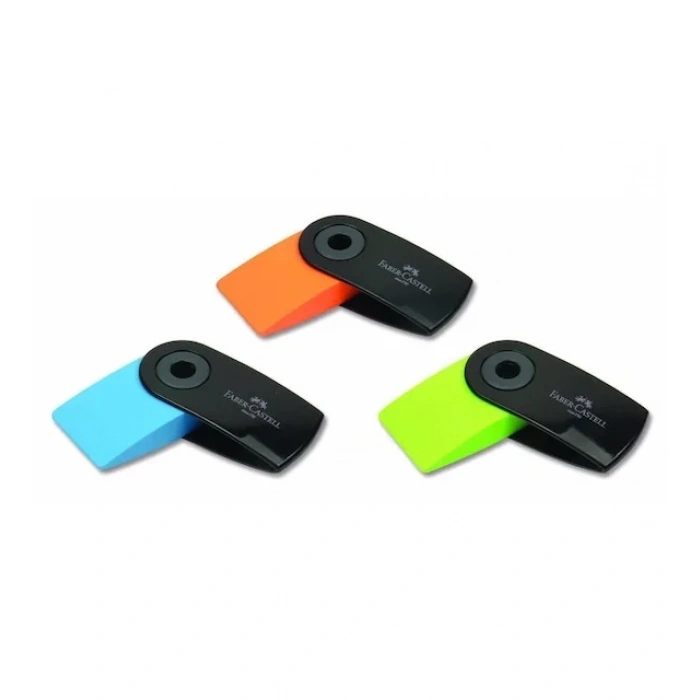 FABER-CASTELL SLEEVE MİNİ NEON SİYAH SİLGİ (182470)