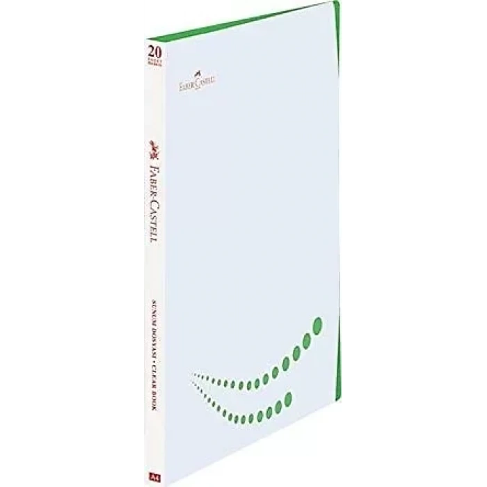 Faber-castell Sunum Dosyası A4 Çift Renk Kapak Yeşil 20li (220101)