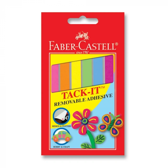 Faber Castell Tack-it Hamur Yapıştırıcı 50 Gr Karışık Renkli