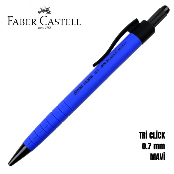 Faber Castell Tri Click Versatil Kalem 0.7mm Mavi