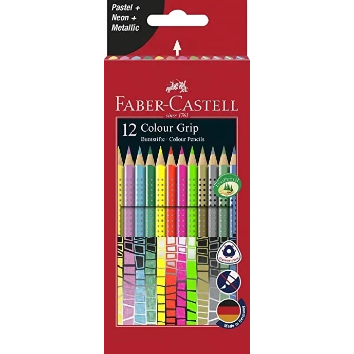 Faber-castell Üçgen Boya Kalemi Metalik 12 Renk (5171000006)