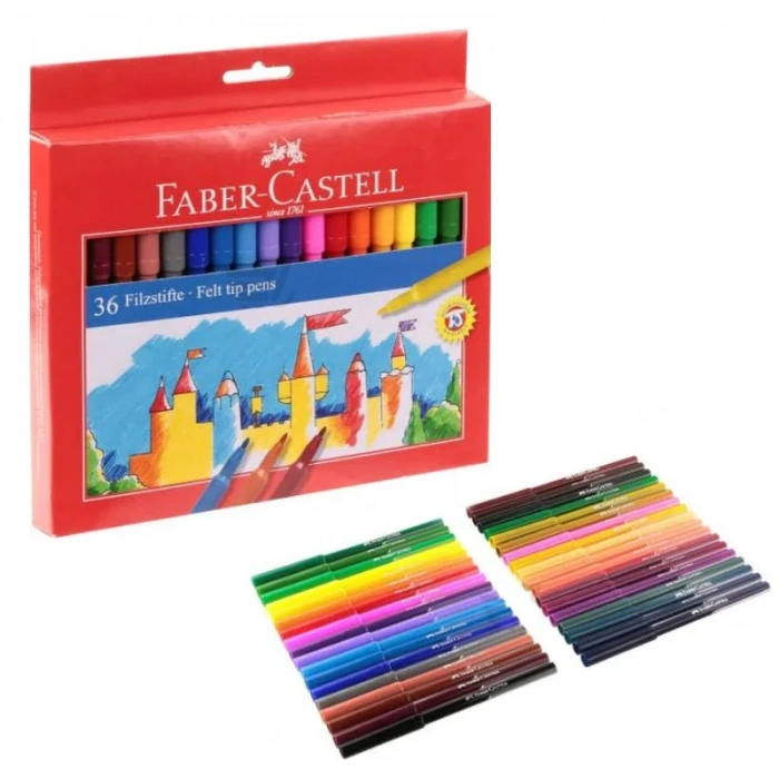 FABER-CASTELL UNİCOLOR KEÇELİ KALEM 36 RENK (554236)