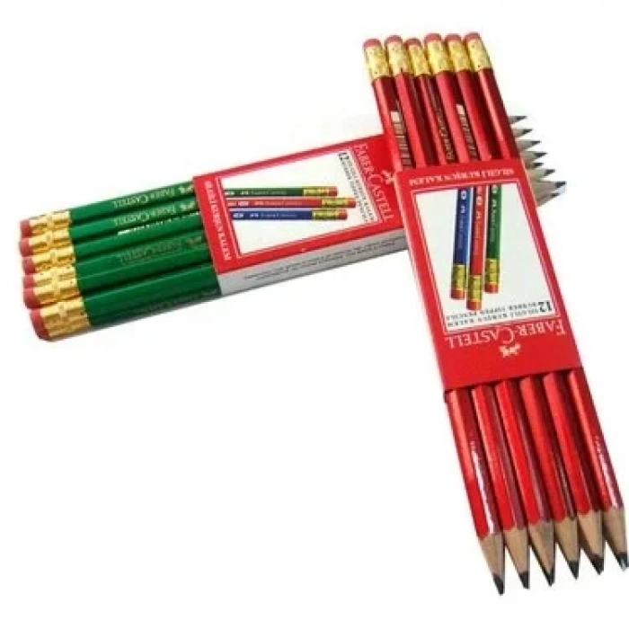 Faber Köşeli Silgili Mercanlı Kurşun Kalem 44212000