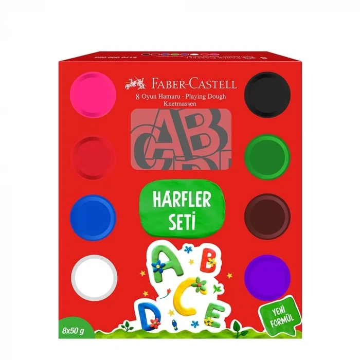 Faber Oyun Hamuru Harfler Seti 50gr 5170000025000