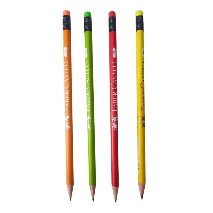 Faber Şövalye Silgili Kurşun Kalem Hb Canlı Renkler 72 Li 000045