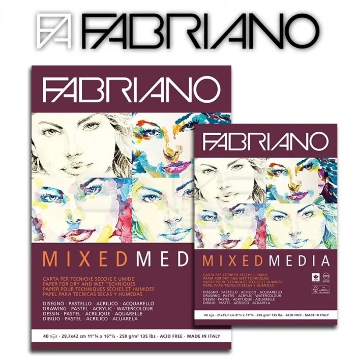 Fabriano Mixed Media Blok 250g 40 Yaprak
