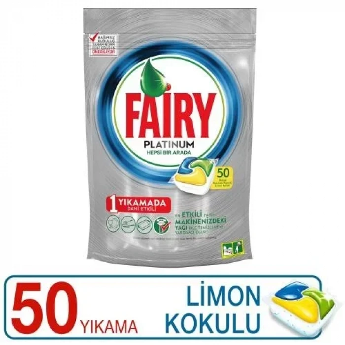 Fairy Platinum Hepsi 1 Arada Bulaşık Makinesi Tableti 43 Yıkama