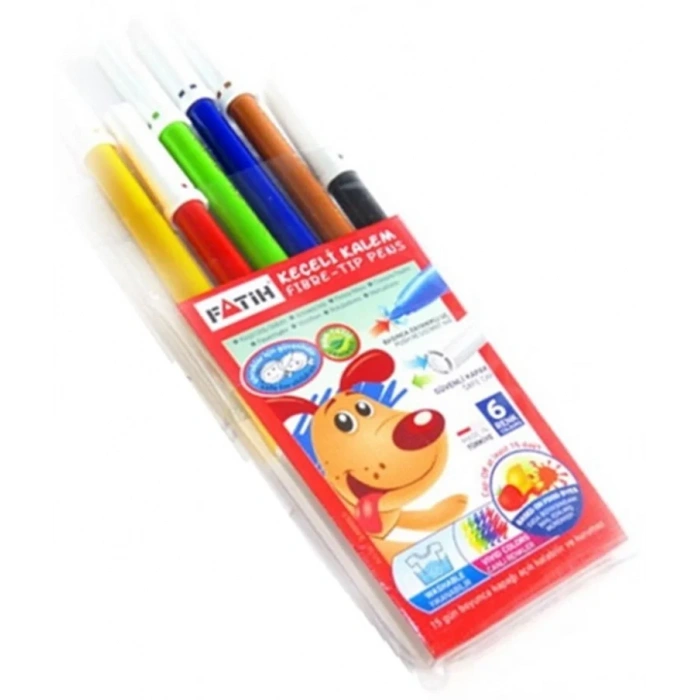FATİH 6 RENK KEÇELİ KALEM TAKIM 34000