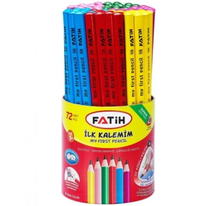 FATİH JUMBO ÜÇGEN İLK KALEMİM KIRMIZI KALEM 72 Lİ 30000