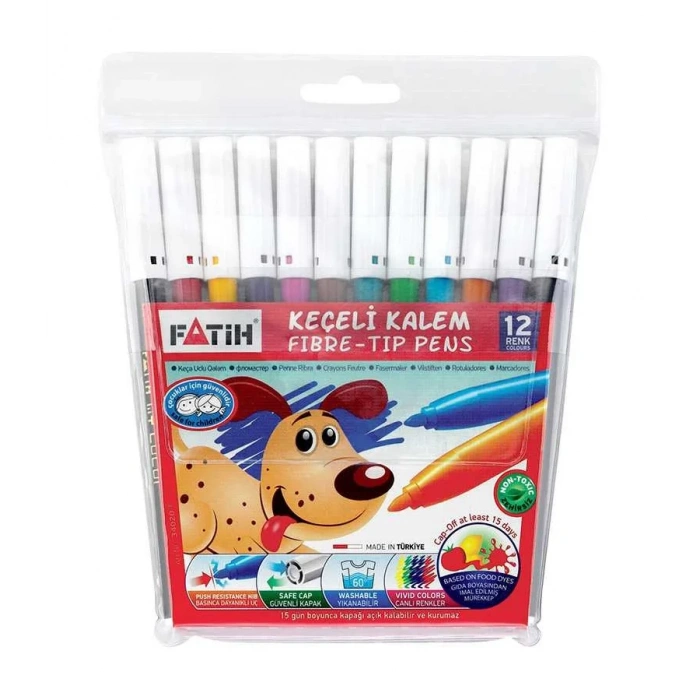 Fatih Keçeli Kalem 12 Renk (34020)