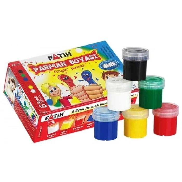 Fatih Parmak Boyası 6 Renk x 25 ml.