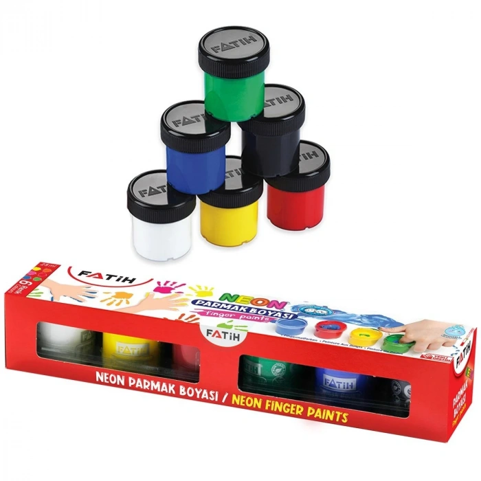 Fatih Parmak Boyası Neon 6 Renk 6x25ml Fa50002fb6s