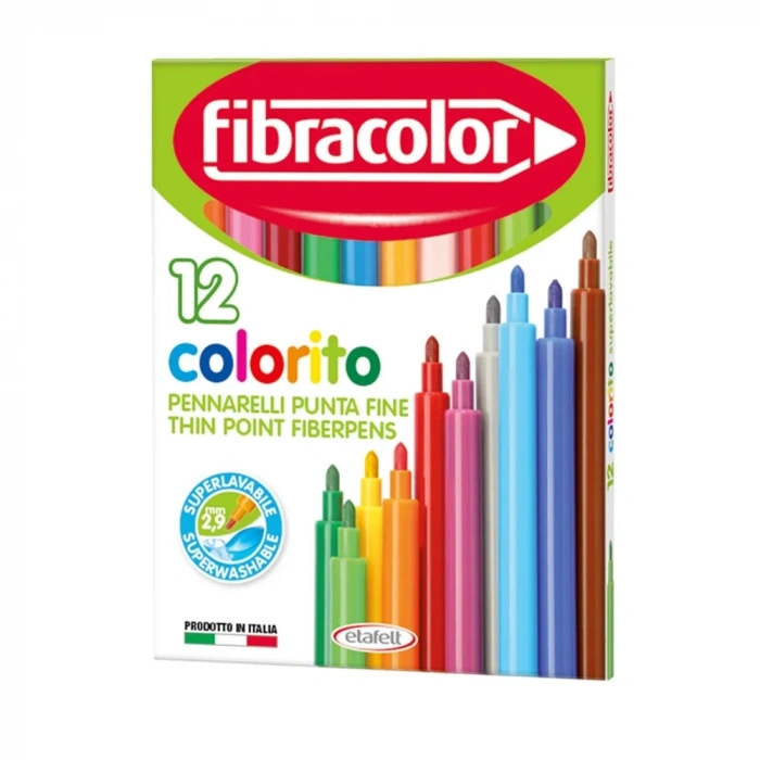 Fibracolor Colorito Keçeli Fibracolor Colorito Keçeli Kalem 12 Renk (10539SW012SC)
