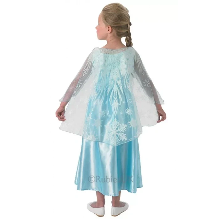 Frozen Lüx Elsa Kostümü L Beden 7-8 Yaş