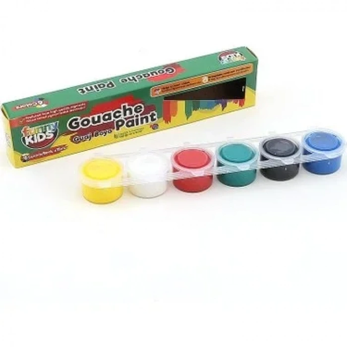 Funny Kıds 3400 6 Renk Guaj Boya 15 Ml 05699