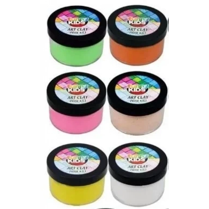Funny Kids Art Clay Kil Karışık Renk 6Lı (FNNY-KİL-05***)