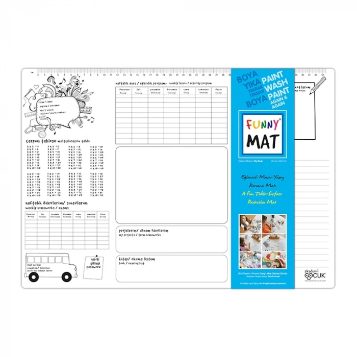 Funny Mat Çalışma Masam 1001