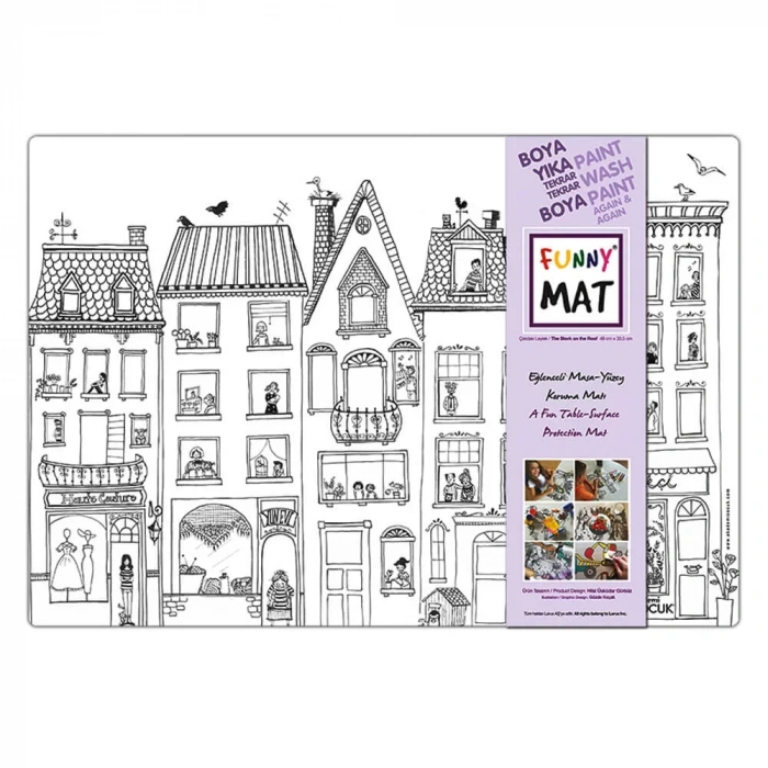 Funny Mat Çatıdaki Leylek 1143