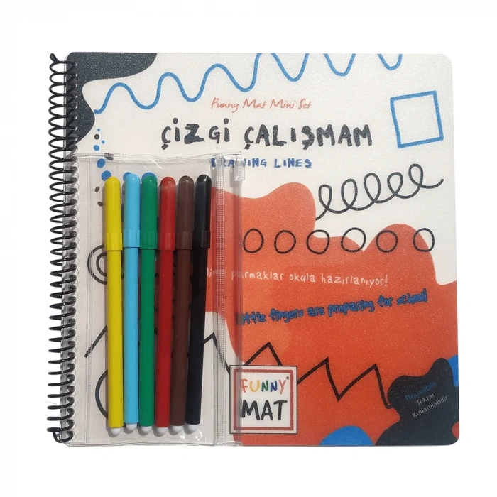 Funny Mat Mini Set Çizgi Çalışmam (Kalemli) 1161