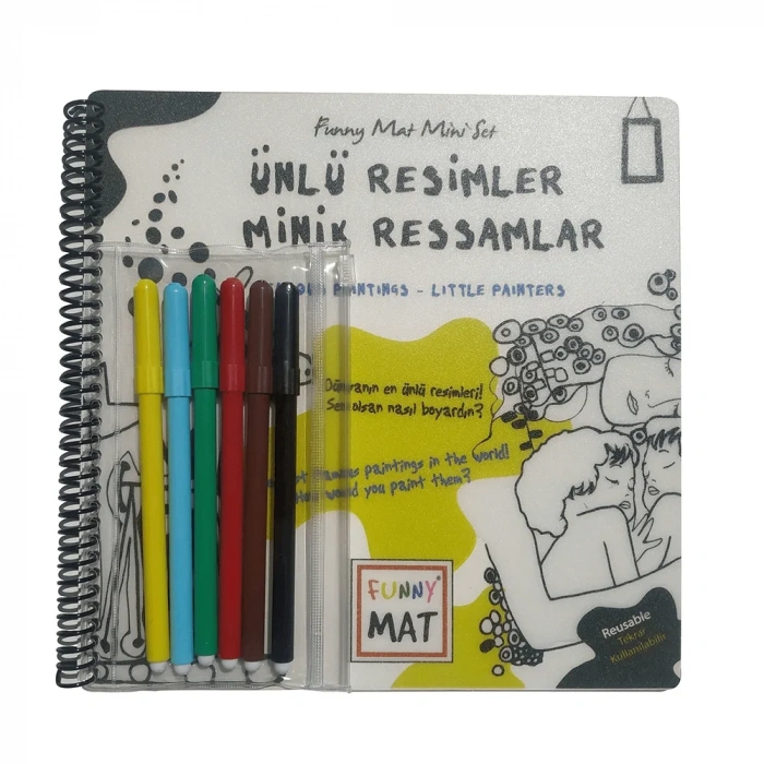 Funny Mat Mini Set Ünlü Resimler Minik Ressamlar (Kalemli) 1159