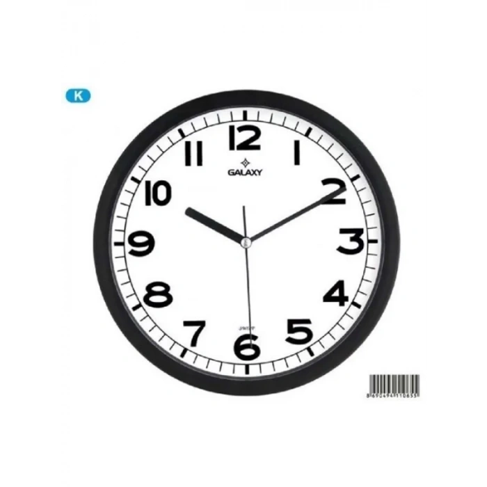 GALAXY 212-K DUVAR SAATİ SİYAH