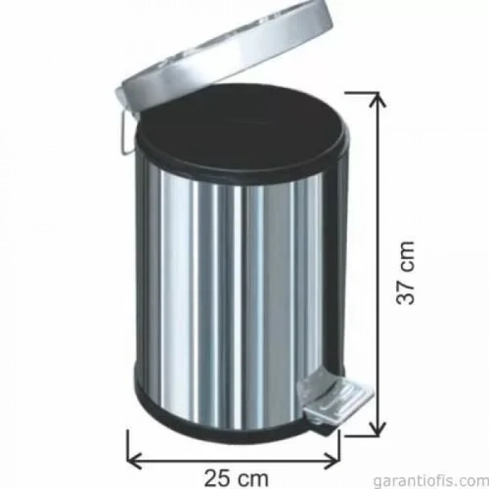 Garanti Metal 1003 Pedallı Çöp Kovası (12 Litre)