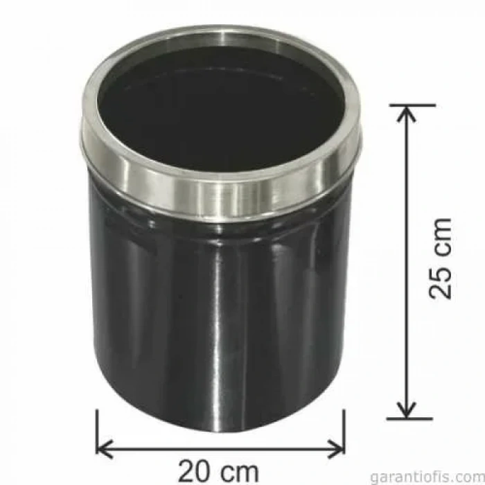 Garanti Metal 1431 Paslanmaz Çemberli Çöp Kovası (8 Litre)