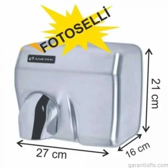 Garanti Metal 7145 İnox Saten Fotoselli El Kurutma Makinesi (güç: 2360w)