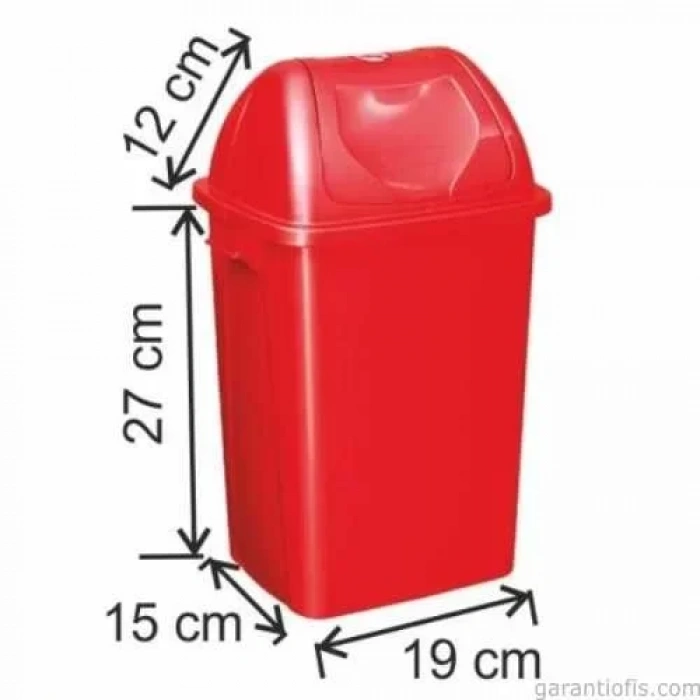 Garanti Metal 7403 Plastik Çatı Kapaklı Çöp Kovası (8,4 Litre)