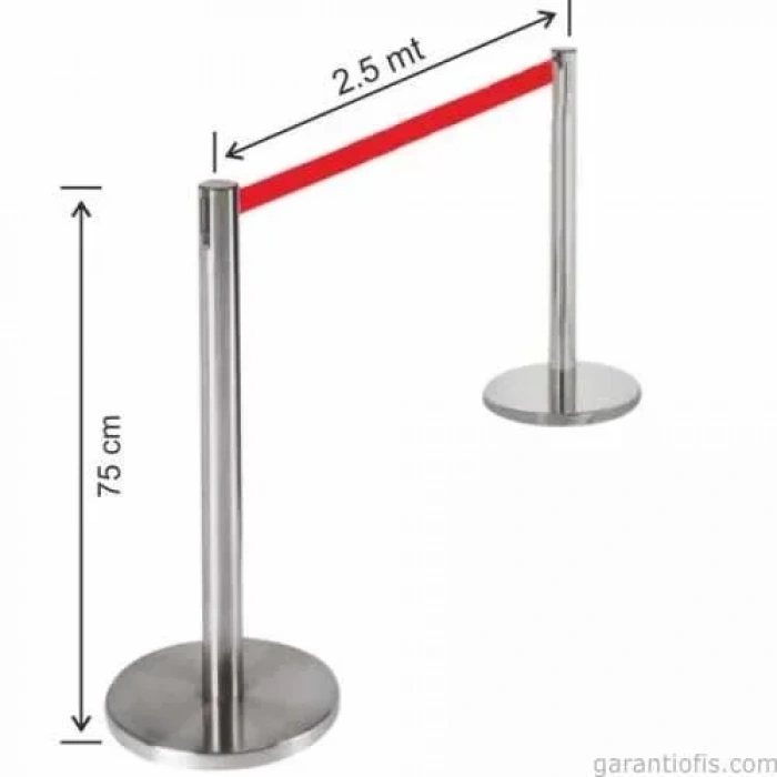 Garanti Metal 7520 Paslanmaz Tekli Bariyer