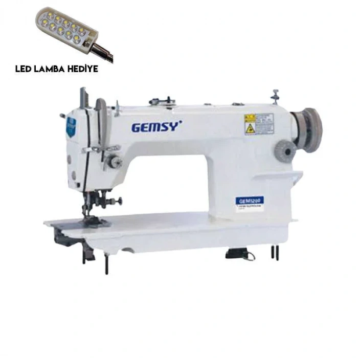 Gemsy Gem 5200 Mekanik Kenar Bıçaklı Düz Dikiş Makinası