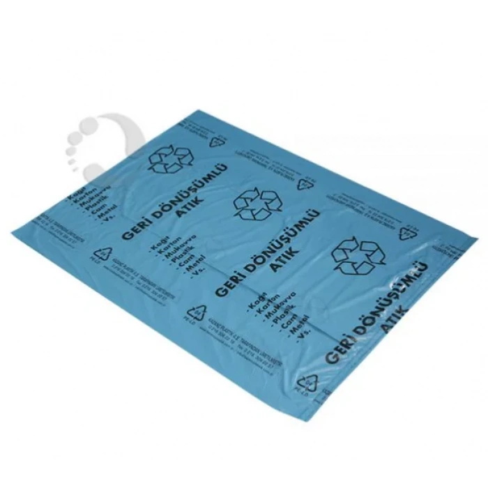 Geri dönüşüm Atık Poşeti Rulo 75x90 Battal Boy ( 150 Adet )