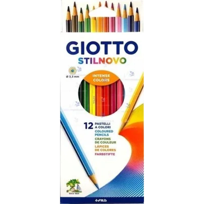 Giotto 256500tr Stilnovo Kuru Boya 12 Renk Karton Kutu