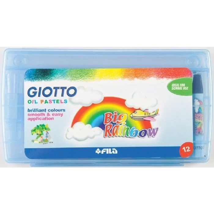 Giotto Big Rainbow Yağlı Pastel 12li Plastik Kutu
