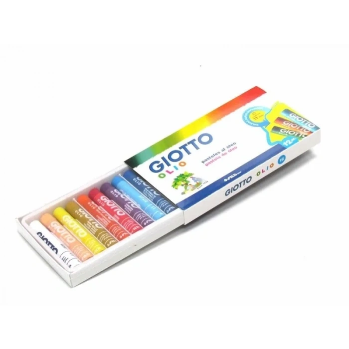 Giotto Olio - Yağlı Pastel Boya (Silindir) 12 Renk