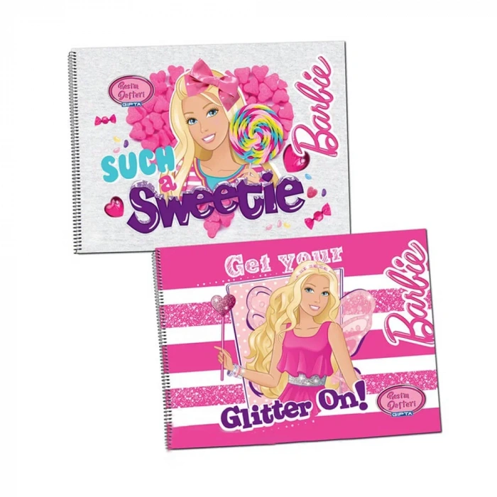 Gıpta Barbie Spiralli Resim Defteri 35x50 Cm 15 Yaprak
