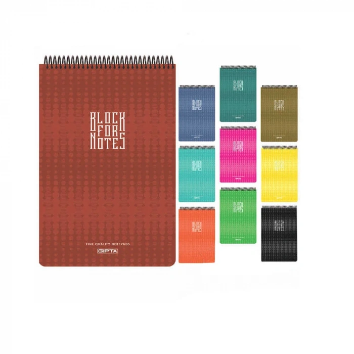 Gıpta Block For Notes Spiralli Polipropilen Kapaklı A4 Çizgili