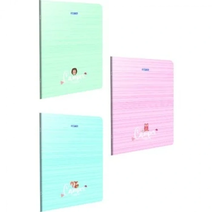 GIPTA CAMPER KARTON KAPAK DEFTER A4 ÇİZGİLİ 60 YAPRAK (4333)