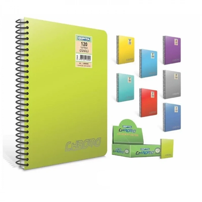 Gıpta Chromo Spiralli Defter A6 Kareli 80 Yaprak (1352)