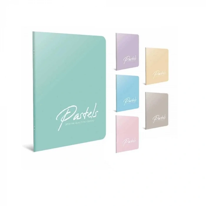Gıpta Defter Pastels Tel Dikişli Plastik Kapak A4 60 Yaprak Çizgisiz