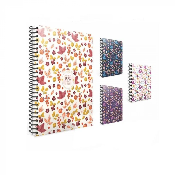 Gıpta Defter Things Spiralli Karton Kapak 19x26 Cm 100 Yaprak Çizgili
