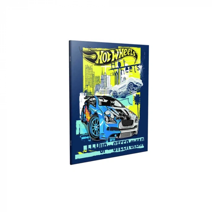 Gıpta Hot Wheels Tel Dikişli Karton Kapak Defter A6 48 Yaprak