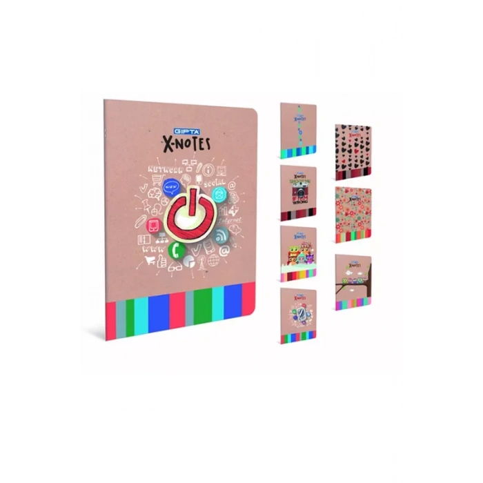 GIPTA MY NOTES PLASTİK KAPAK DEFTER A5 KARELİ 60 YAPRAK (2889)